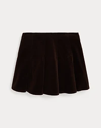 Pleated Corduroy Skirt