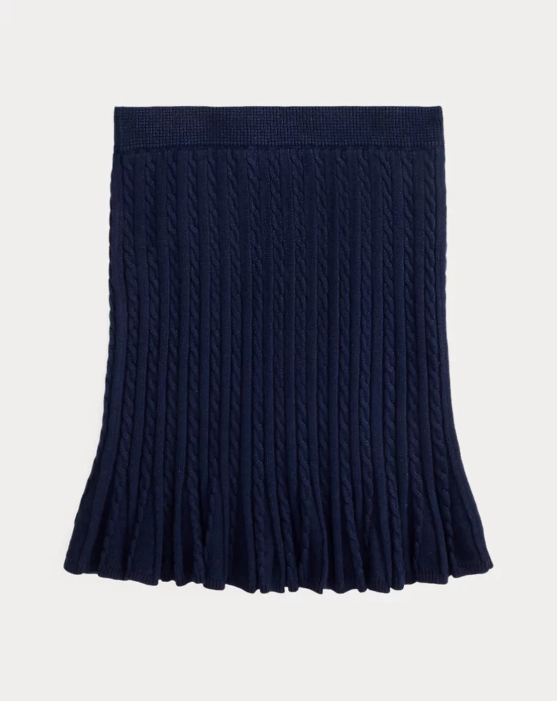 Mini-Cable Cotton Skirt