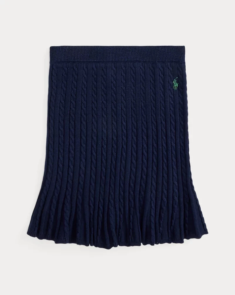 Mini-Cable Cotton Skirt