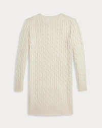 Cable-Knit Cotton Sweater Dress