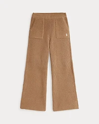 Cotton Wide-Leg Sweater Pant