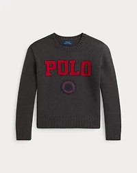 Logo Crest Cotton Sweater