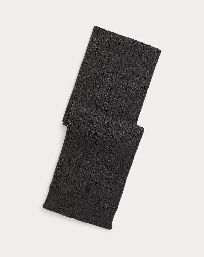 Mini-Cable Cotton Scarf