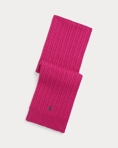 Mini-Cable Cotton Scarf