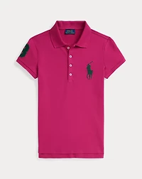 Big Pony Stretch Mesh Polo Shirt