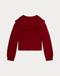 Ruffled Cotton-Modal Top