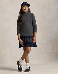 Big Pony Fleece Sweatshirt Dress