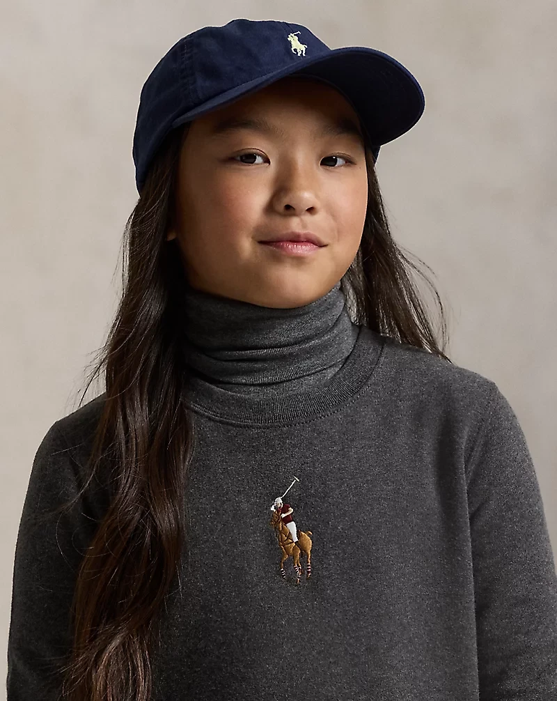 Big Pony Fleece Sweatshirt Dress