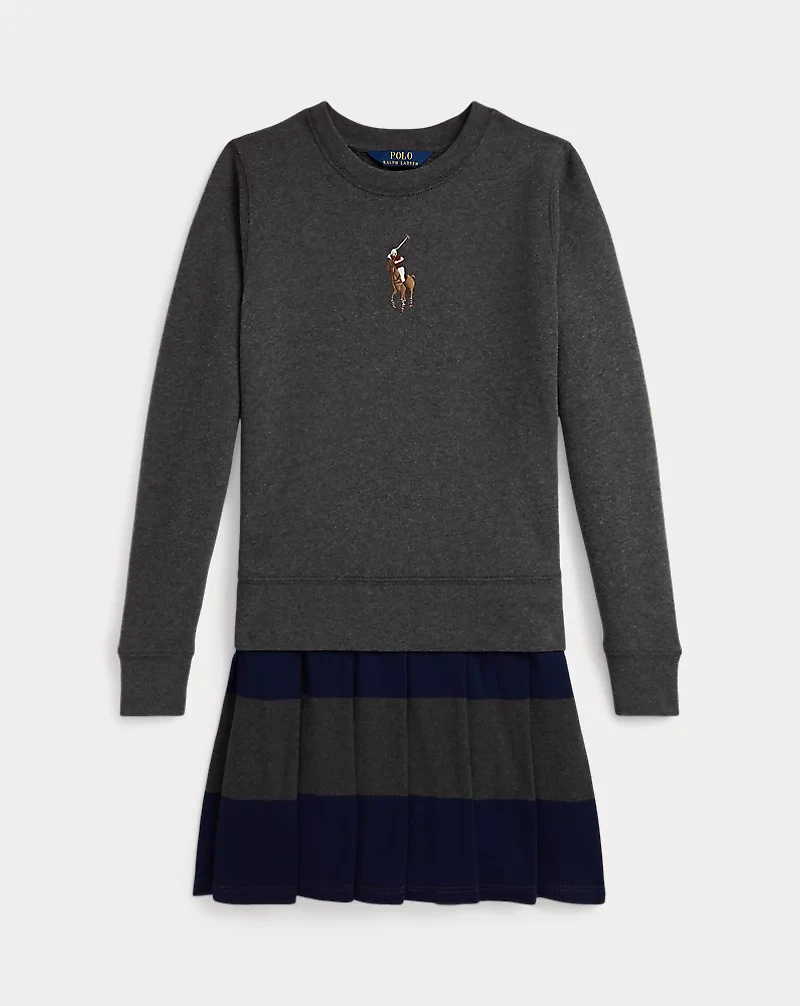 Big Pony Fleece Sweatshirt Dress