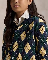Argyle Stretch Mesh Polo Shirt & Skort