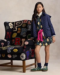 Argyle Stretch Mesh Polo Shirt & Skort
