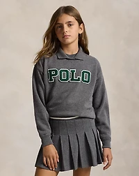 Logo Fleece Polo Sweatshirt