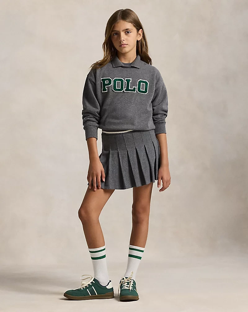 Logo Fleece Polo Sweatshirt