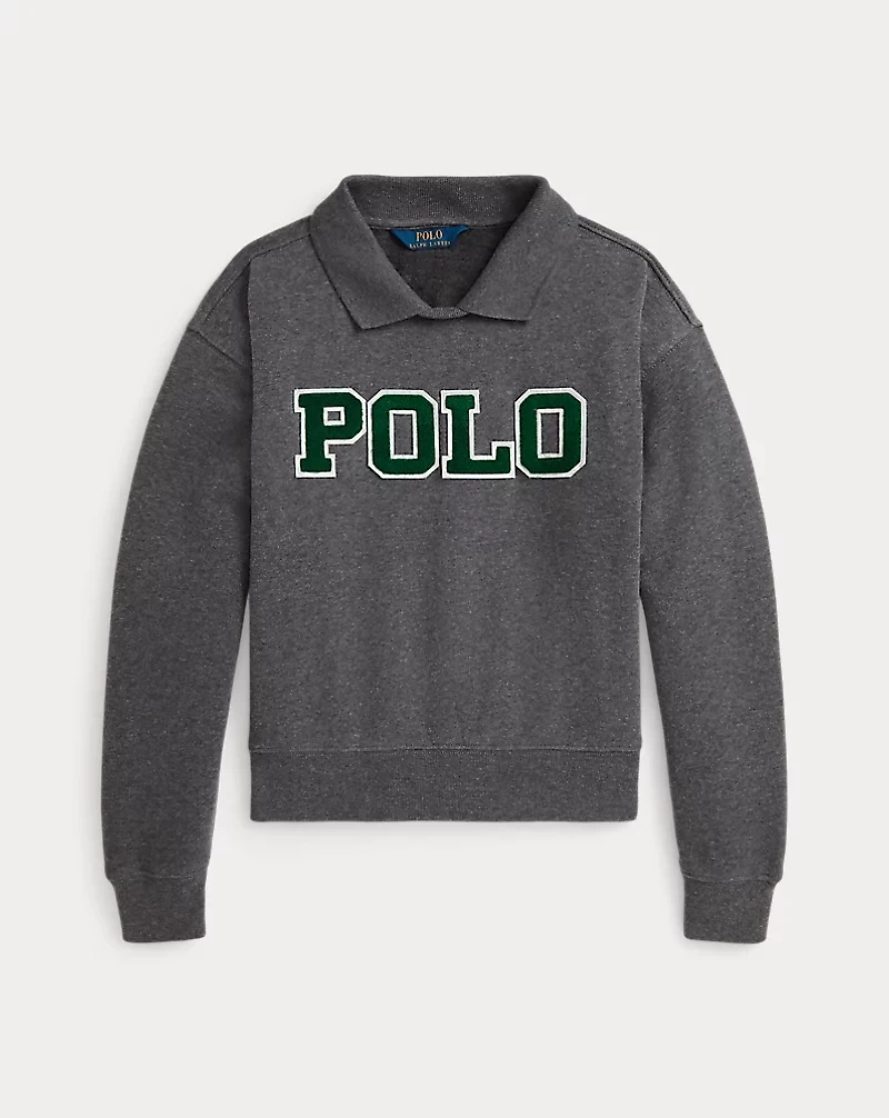 Logo Fleece Polo Sweatshirt