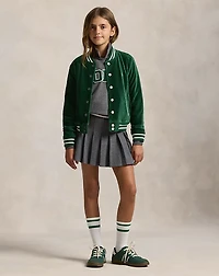 Pleated Cotton Jersey Skort