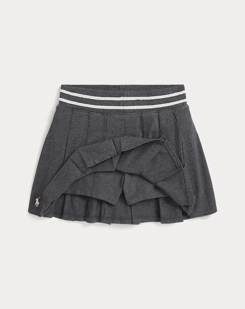 Pleated Cotton Jersey Skort