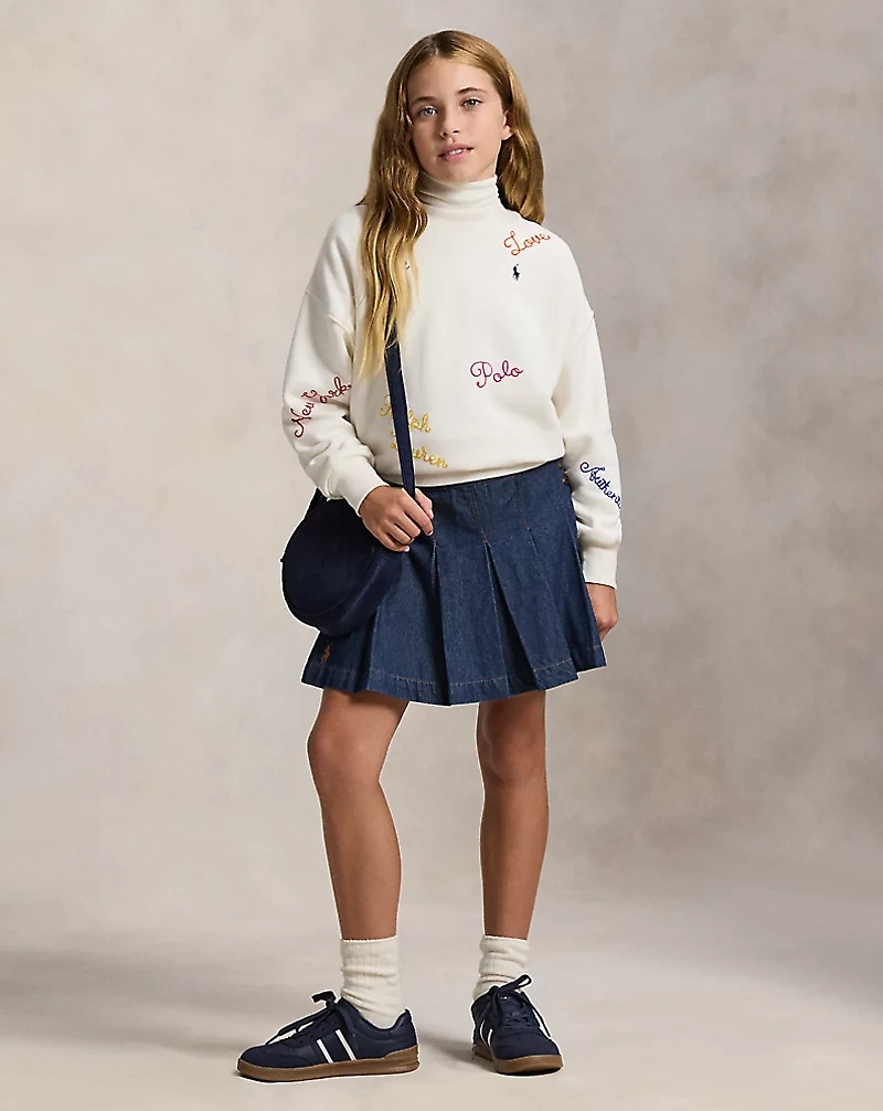 Embroidered Fleece Sweatshirt