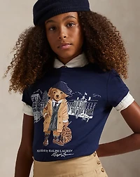 Polo Bear Cotton Jersey Tee