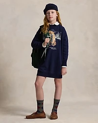 Polo Bear Fleece Sweatshirt Dress
