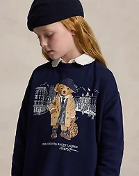 Polo Bear Fleece Sweatshirt Dress
