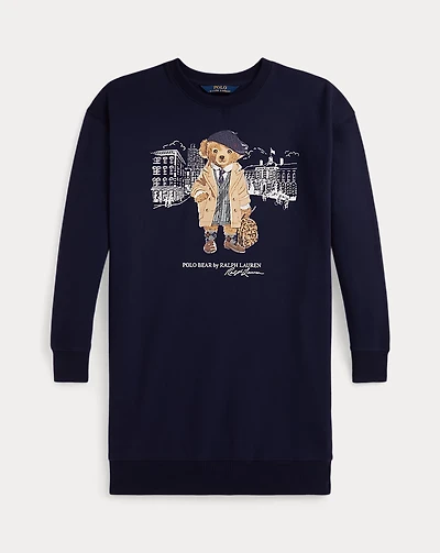 Polo Bear Fleece Sweatshirt Dress