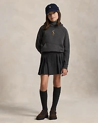 Pleated Heathered Interlock Skort
