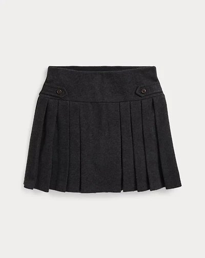 Pleated Heathered Interlock Skort
