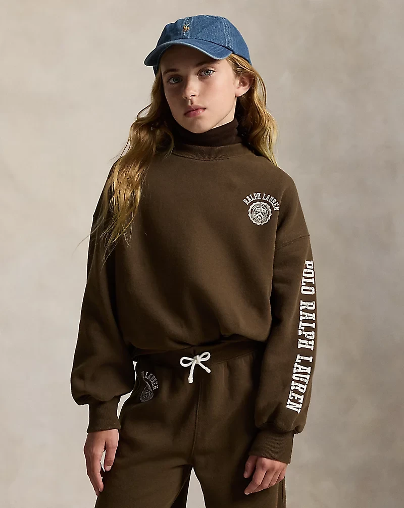 Logo Crest Fleece Sweatshirt