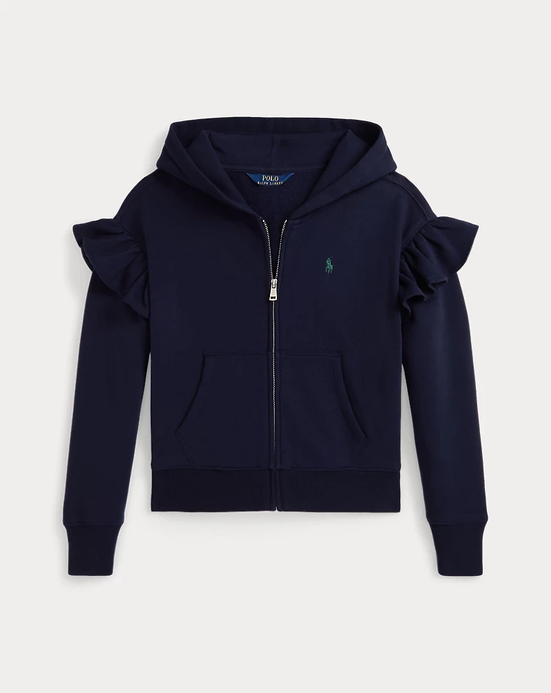 Ruffled Fleece Full-Zip Hoodie