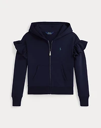 Ruffled Fleece Full-Zip Hoodie