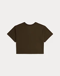 Logo Crest Cotton Jersey Boxy Tee