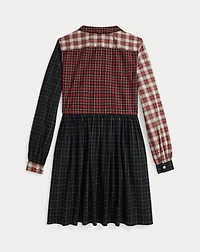 Plaid Cotton Poplin Shirtdress