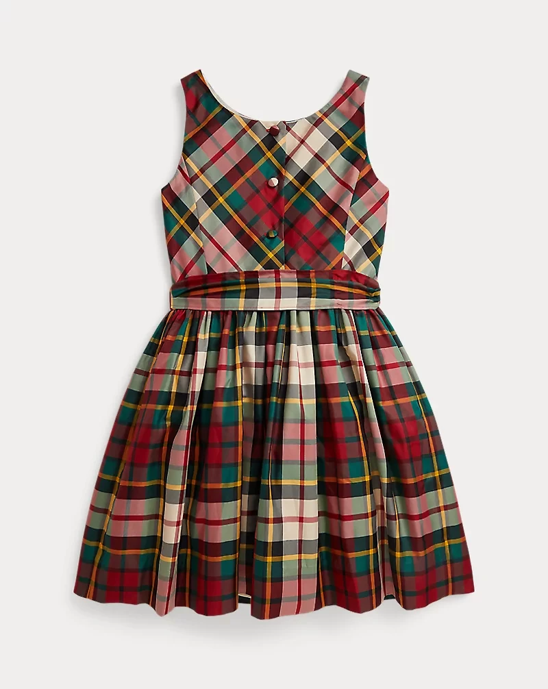 Plaid Taffeta Dress