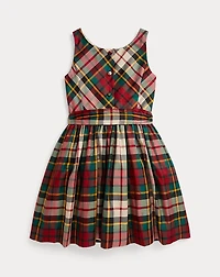 Plaid Taffeta Dress
