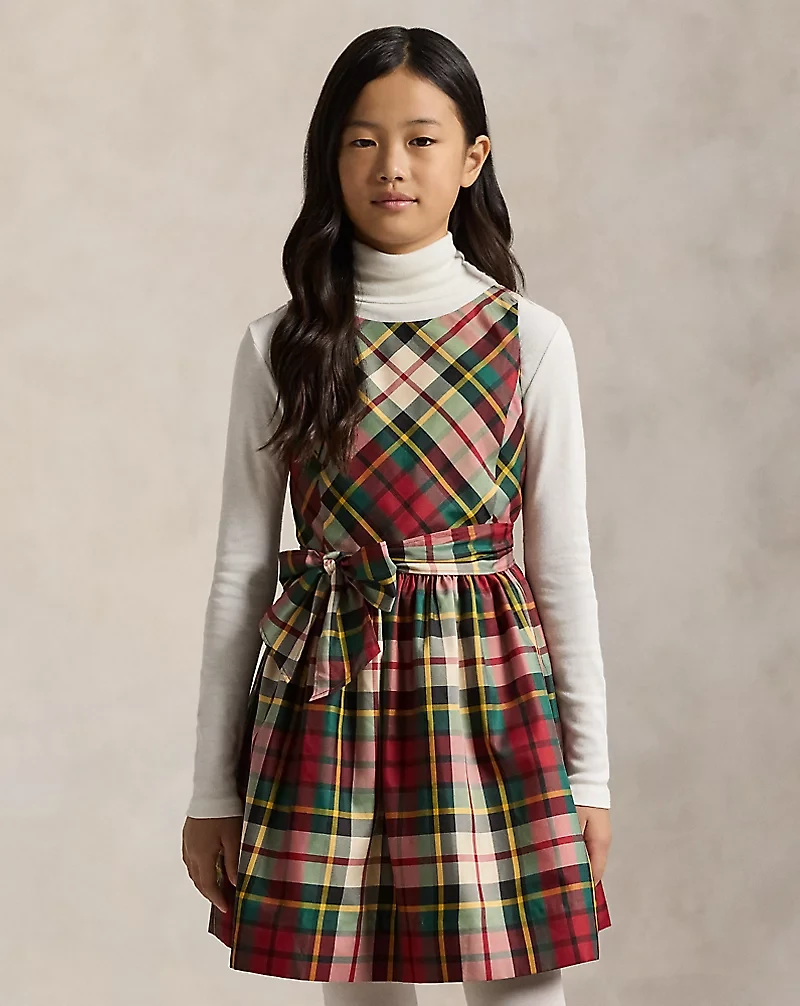 Plaid Taffeta Dress