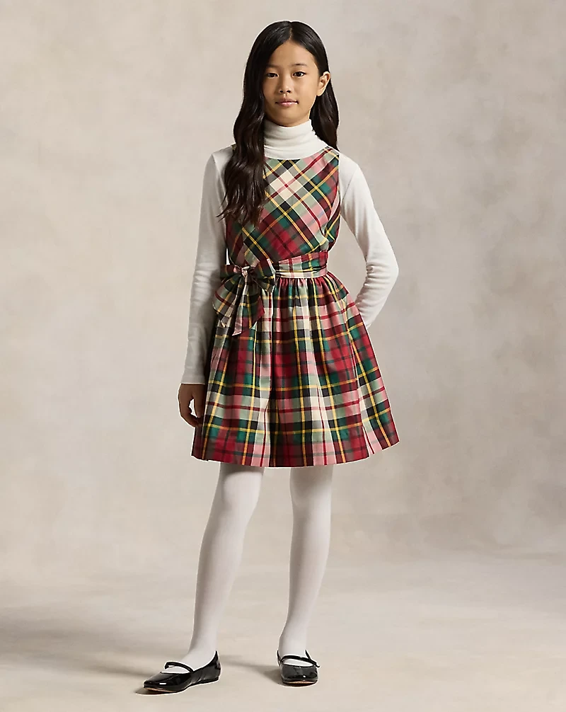 Plaid Taffeta Dress