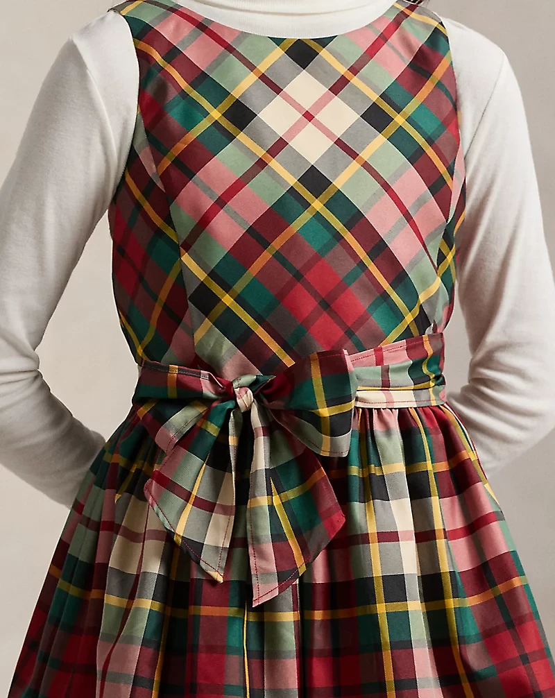 Plaid Taffeta Dress