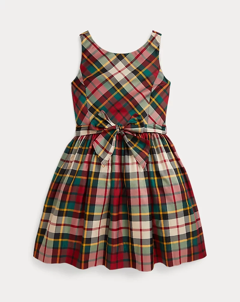 Plaid Taffeta Dress
