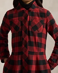 Buffalo Check Cotton Twill Dress
