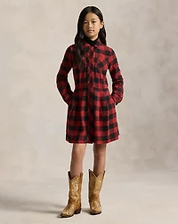 Buffalo Check Cotton Twill Dress