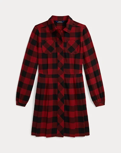 Buffalo Check Cotton Twill Dress