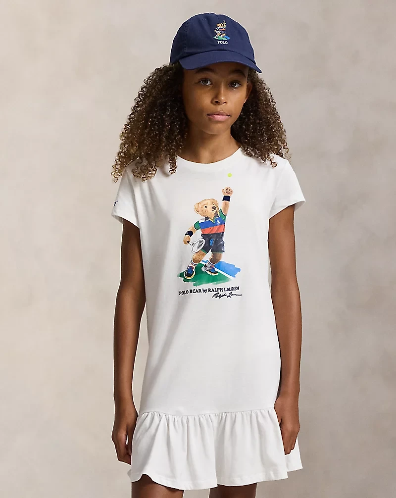 US Open Polo Bear Cotton Jersey Dress