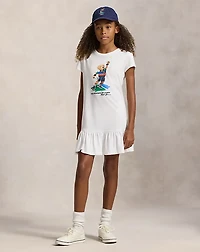 US Open Polo Bear Cotton Jersey Dress