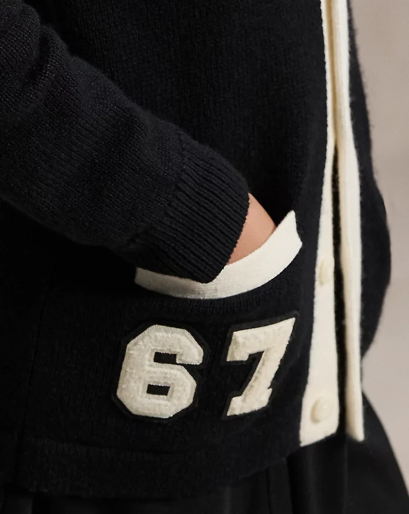 Cotton-Wool Letter Cardigan