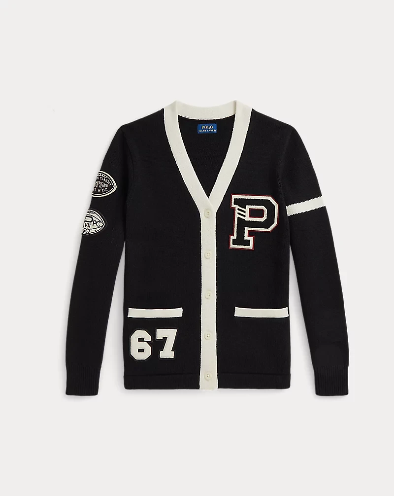 Cotton-Wool Letter Cardigan