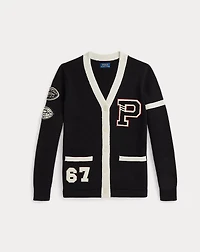 Cotton-Wool Letter Cardigan