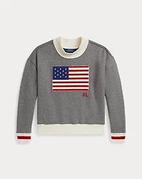 Flag Fleece Mockneck Sweatshirt