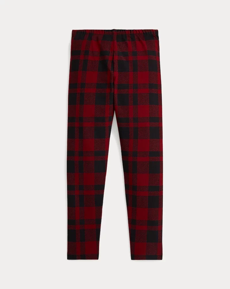 Plaid Stretch Jersey Legging