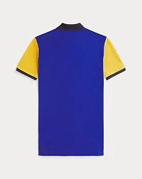 Color-Blocked Big Pony Mesh Polo Dress