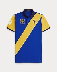 Color-Blocked Big Pony Mesh Polo Dress